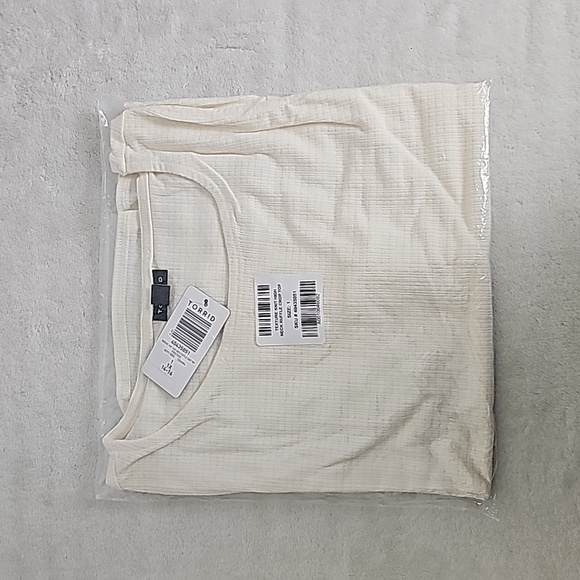 Torrid Texture Knit High Neck Ruffle Crop Top - Picture 3 of 9